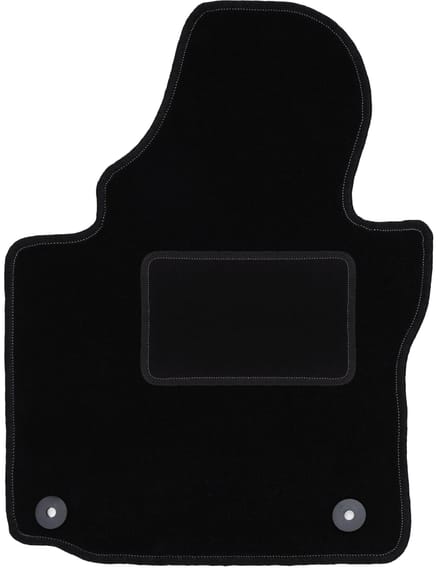 Bestuurdersmat zwart voor: Volkswagen Caddy 2K minivan (2004-2010)