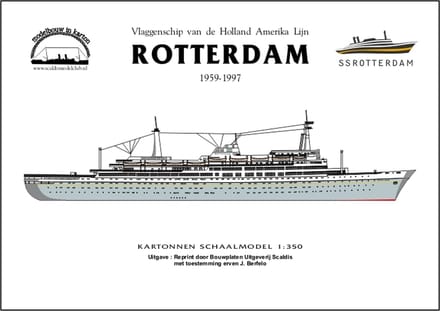 ss Rotterdam V, grijze romp; herdruk Veritas 1/350