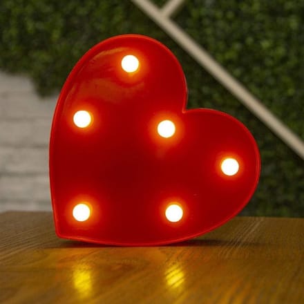 Luminous Heart - 16 cm - Red - LED - ShopVlot