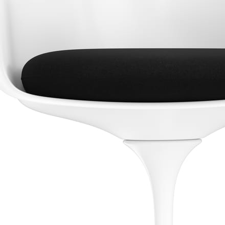 Knoll International Saarinen Tulip Armleunstoel - Tonus 4 (128) - black - wit