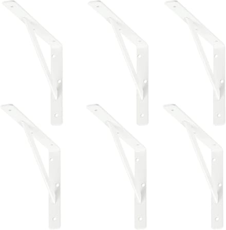 siwitec plankdrager 250 x 150 x 30 mm, wit, set van 6, draagvermogen 100 kg, plankdrager, webconsole