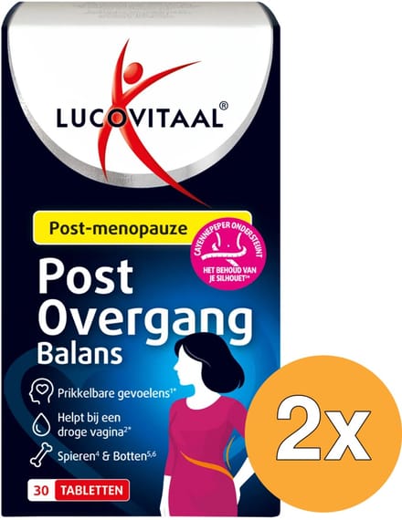 2x Lucovitaal Post Overgang Balans (30 tabletten)