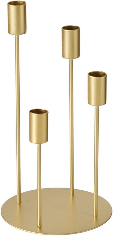 Boltze - Kaarsenhouder - Kandelaar - Goud - Junto - Metaal - 29cm hoog