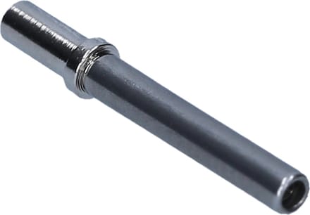 Set van 10 stekkercompatibele buscontacten, gedraaid vernikkeld 0,5 mm²