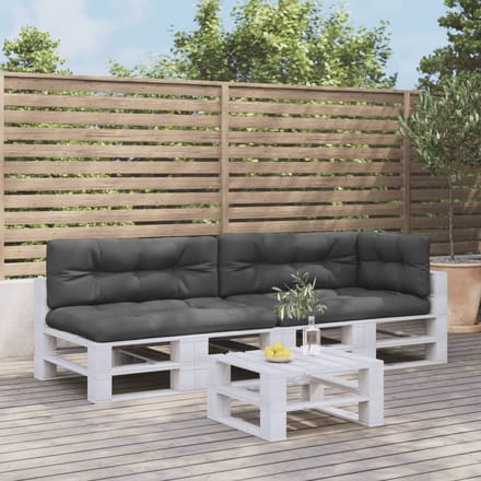 vidaXL Palletkussens 5 st stof antracietkleurig