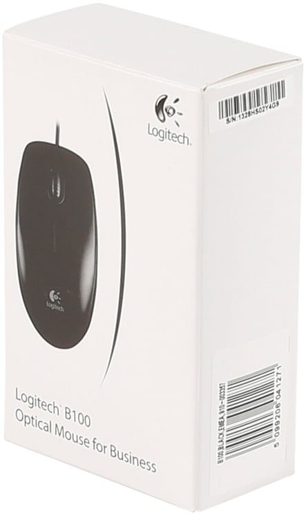 Logitech B100 Optical Muis - Zwart - Muis - Optisch - 3 knoppen - Zwart