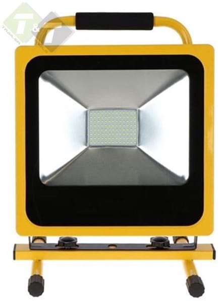 Hofftech Oplaadbare LED bouwlamp - 50 watt - 3500 lumen - waterdicht - met autolader