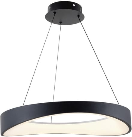 Kosilum - Belina - Hanglamp - Zwart - Metaal en acryl