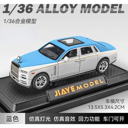 1:36 Rolls Royce Phantom Sedan Hoge Simulatie Diecast Metaallegering Modelauto Geluid Licht Pull Back Verzameling Kinder Speelgoed Cadeaus