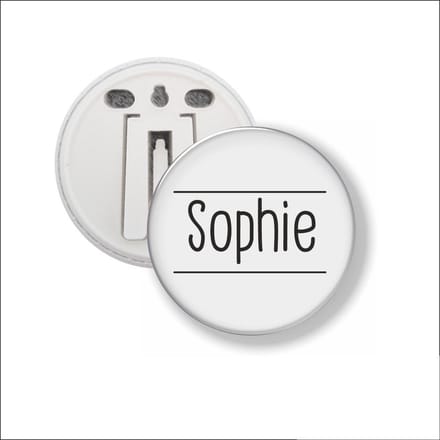 Button Met Clip 58 MM - Sophie