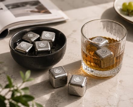 Herbruikbare ijsblokjes - perfecte koeling zonder je drankje te verdunnen - 8 Stuks