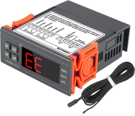 Digitale Temperatuurregelaar voor Koelkast met NTC Sensor Probe, Automatische Ontdooiing en 220V Aansluiting