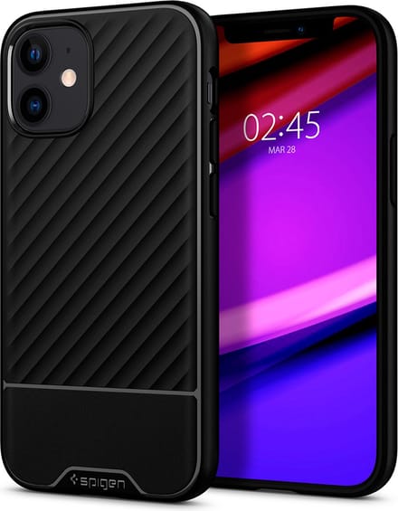 Spigen Core Armor Apple iPhone 12 Mini Hoesje Zwart