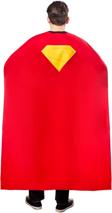 Superman Cape Volwassenenkostuum - Rubies - Maat One Size