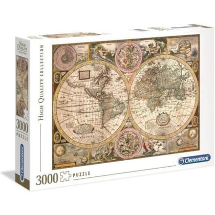 Clementoni Oude kaart 3000 stukjes Volwassenen puzzels