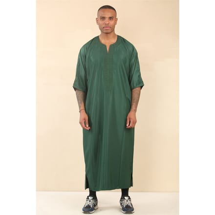Groene Marokkaanse Thobe Djellaba Jubba Robe Eid voor heren