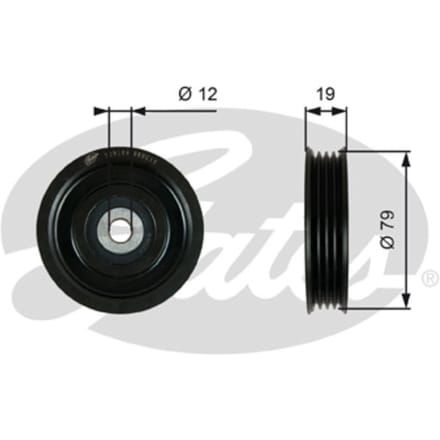 Spanpoelie, V-riem DriveAlign GATES T39184