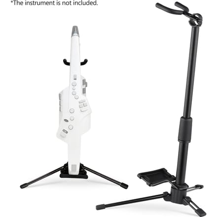 Support d'instrument à vent numérique pliable, support d'aérophone en métal réglable, support d'instrument de musique noir