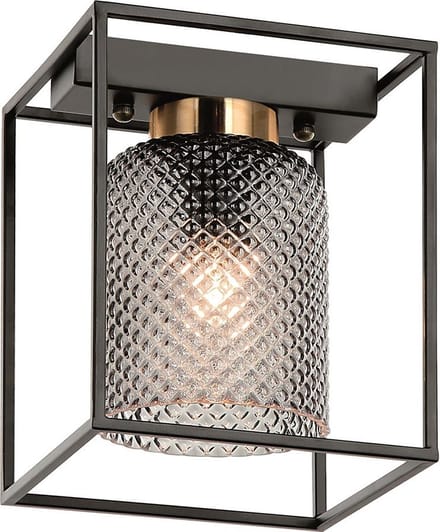 Toolight App1264-1C Plafonnière Zwart 20X16,5X20Cm