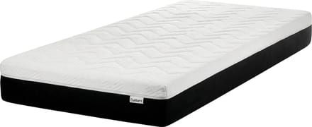 SPONGY - Schuimmatras stevig - Zwart/Wit - 90 x 200 cm - Traagschuim