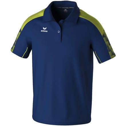 Erima Evo Star Polo Heren - Marine / Geel | Maat: M