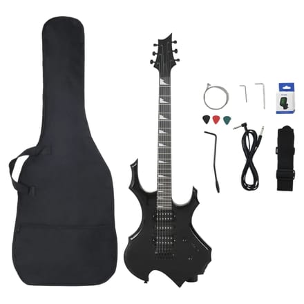 vidaXL Gitaar voor beginners elektrisch met tas 4/4 39" zwart