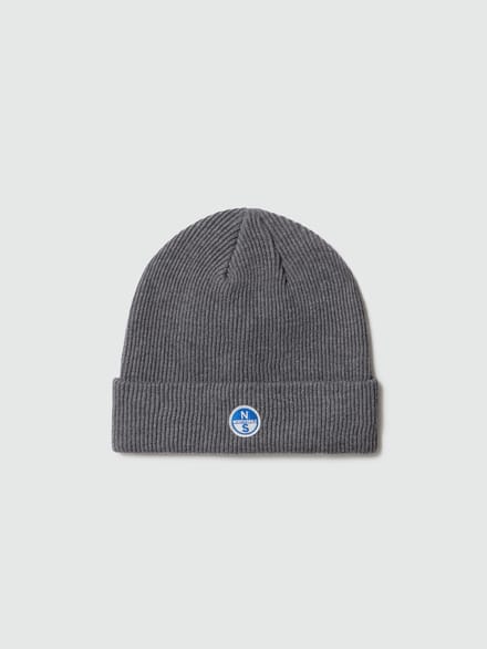 North Sails Muts Micro-rib breisel met logopatch