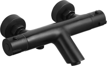 Adema Sparkle 2.0 thermostatische bad-/douchekraan - zwart