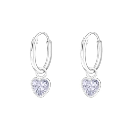 Montebello Oorbellen Adel Lavender - 925 Zilver E-Coating - Hart - ∅10mm