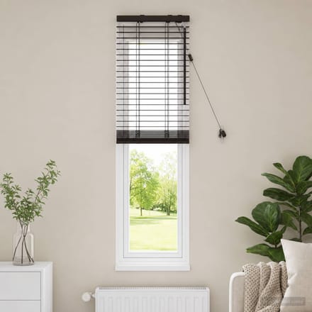vidaXL - Venetiaanse - jaloezie - Donkerbruin - 45 - x - 130 - cm - 35 - mm