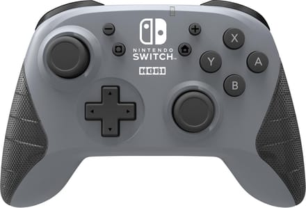 Hori Draadloze Pro Controller - Officieel Gelicenseerd - Nintendo Switch + Lite - Grijs