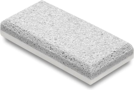 Rojafit Premium Eeltsteen - Siliglass - Duo - Grof & Fijn - Grijs/Wit - Afm. 10 x 5 x 2 cm.