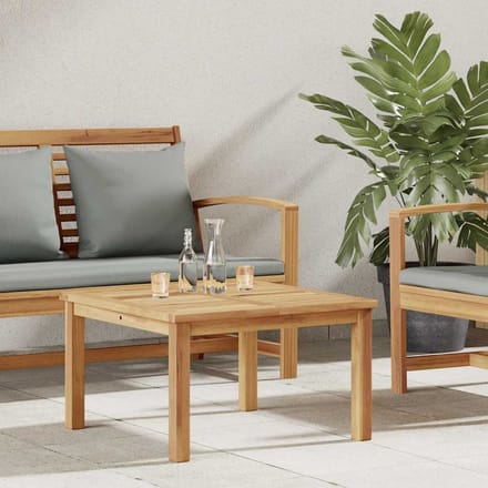 vidaXL - Salontafel - Bruin - 60 - x - 60 - x - 36 - cm - Massief - Teakhout