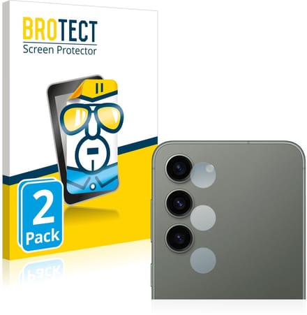 BROTECT - Screenprotector voor Samsung Galaxy S23 Plus (ALLEEN Camera Lens) - Folie Beschermfolie transparant 2 Stuks