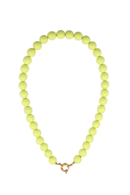 Bijoutheek Collier Kralen 12mm Statement Peak Green