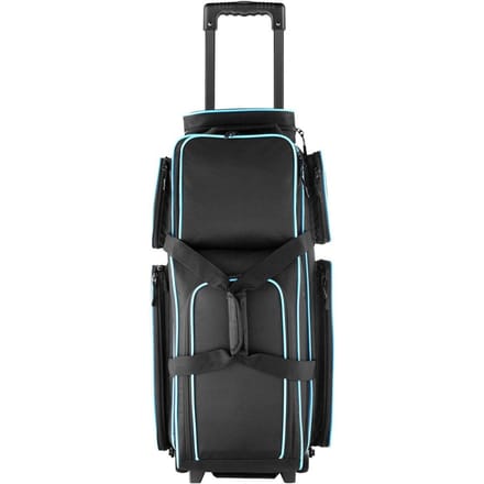 Sac de Bowling 3 Boules avec Roues Double Rouleur Sac de Bowling Compartiment à Chaussures