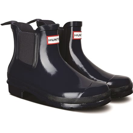 Hunter Original Chelsea Gloss Rubber Vrouwen Wellington Laarzen Navy