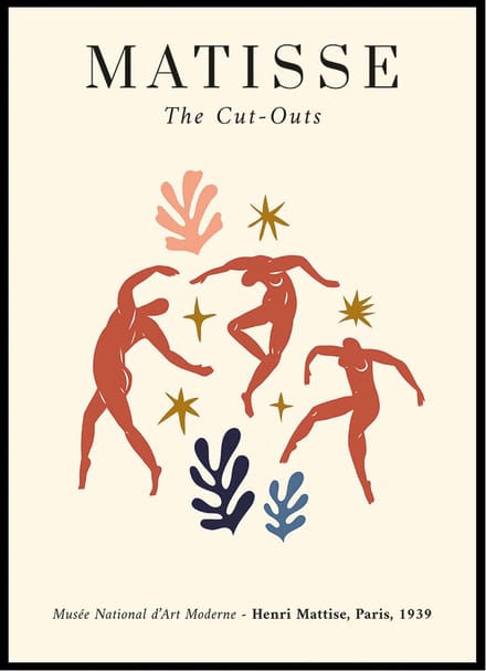 Poster Henri Matisse - 'The Dance' - Abstracte Kunst Print - Cut Outs - 50x70 cm