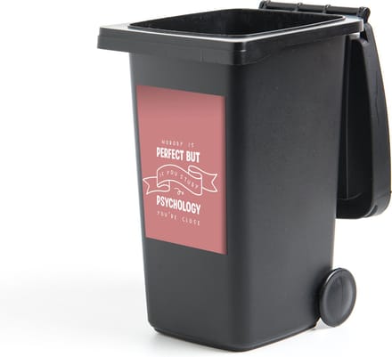 Container sticker Psychologie - Studenten - Onderwijs - Studeer - 40x60 cm - Kliko sticker