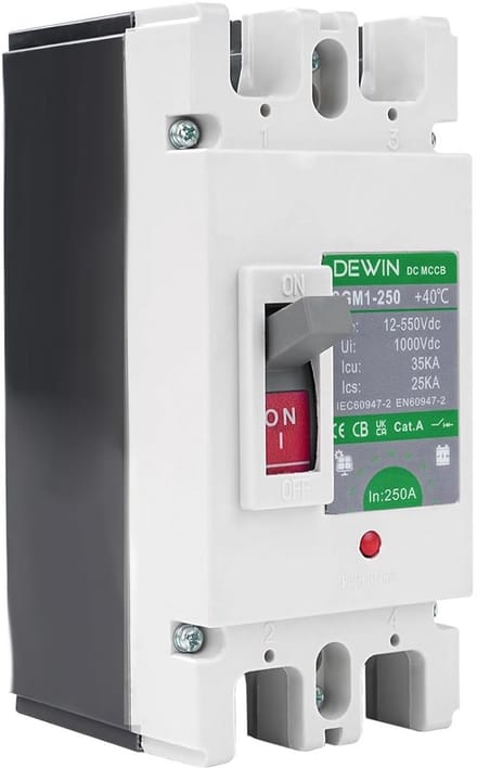 2-polige DC Hoofdschakelaar 250A Geschikt voor Zonne-energie en Accu's