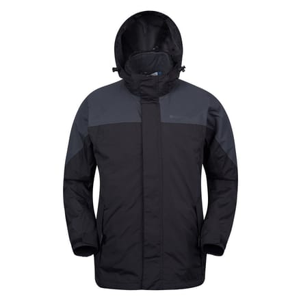 Mountain Warehouse Heren Storm 3 in 1 Waterdichte Jas (Grijs)