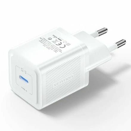 Vention Wall charger FEPW0-EU USB-C 20W GaN (white)