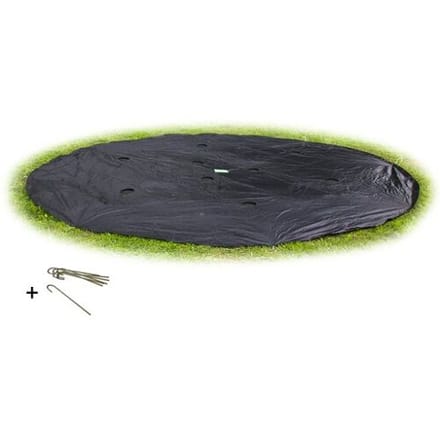 EXIT Groundlevel Trampoline Afdekhoes ø427cm - Trampoline Beschermhoes - Weerbestendig - Rond - Afdekzeil