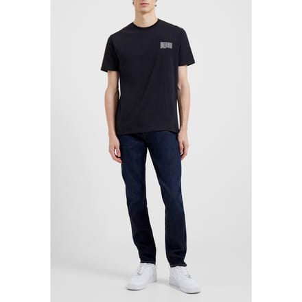 French Connection  Repeat T Shr Black Onyx Maat: S | Basic T-Shirts Outlet | Heren | Zwart
