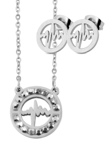 AKZENT Akzent dames-sieradenset roestvrij staal zwart