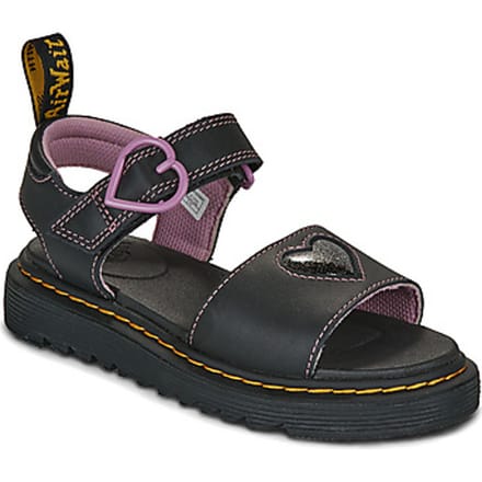 Dr. Martens  Platte sandalen Marlowe Hearts II J  Black Lucido