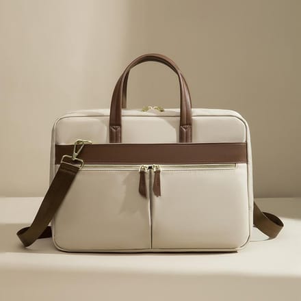 Dames Laptop Laptop Tas Binnentas Lichtgewicht Tote Bag beige