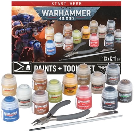 Warhammer 40K 40.000 Paints + Tools Set - 60-12 - vernieuwde uitgave 2026