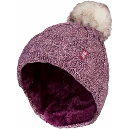 Heat Holders - Thermische pomponhoed voor dames - Roos