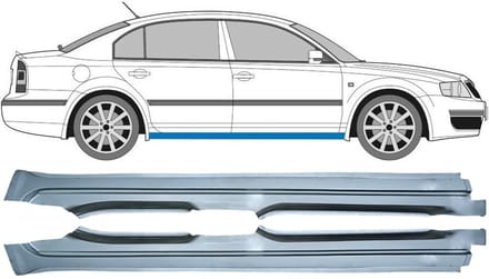 Volledige dorpel voor Skoda Superb 2002-2008 / Links + Rechts / Set